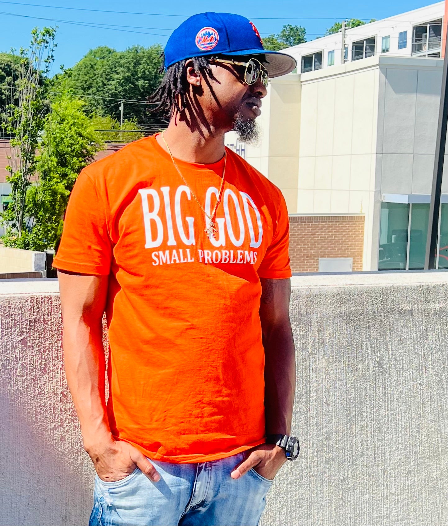 "Big God small problems" t-shirt