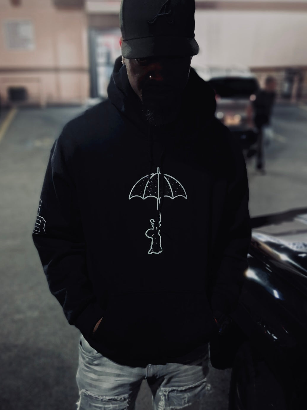 Black/Grey Shady Baby Hoodie